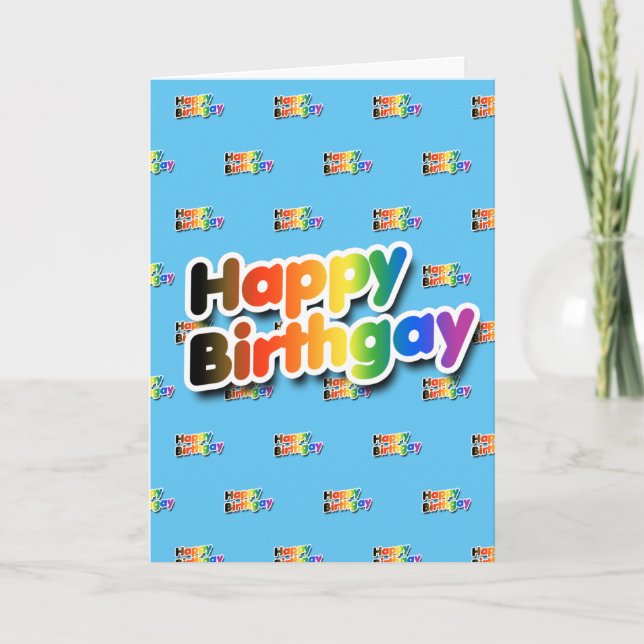 Carte Joyeux Gayanniversaire (Devant)