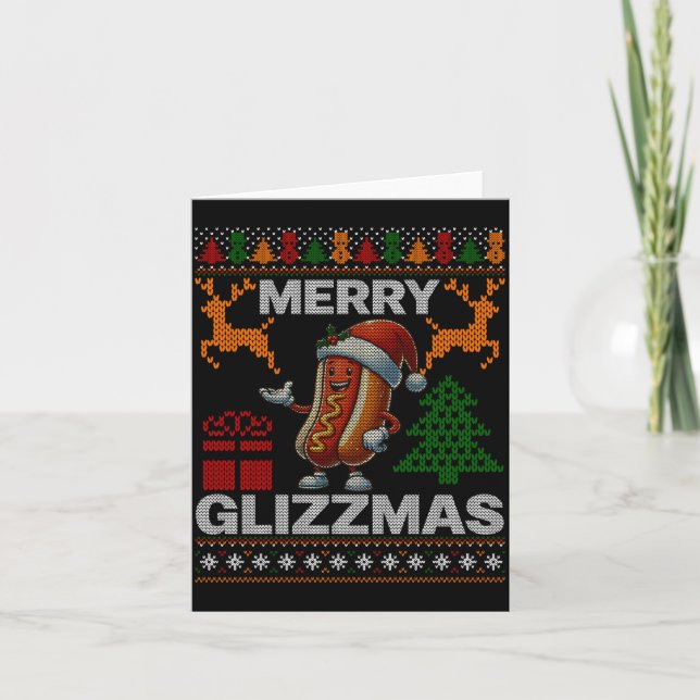 Carte Joyeux Glizzmas -Noël Glizy Ensemble Famille Ug (Devant)