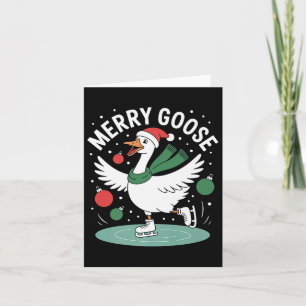 Carte Joyeux Goose Sur Le Perdu Drôle Noël Silly Hum