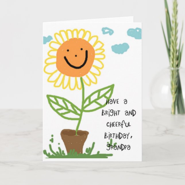 Carte Joyeux grand-père d'anniversaire (Devant)