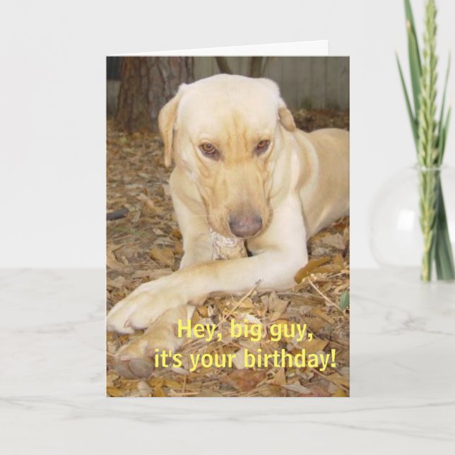 Carte Joyeux grand type d'anniversaire (Devant)