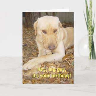 Carte Joyeux grand type d'anniversaire