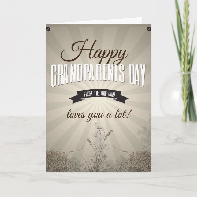 Carte Joyeux Grandparents (Devant)