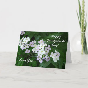Carte Joyeux grands-parents Day-Love You/Floral