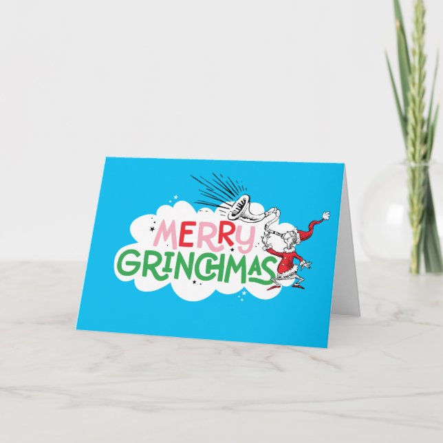 Carte Joyeux Grinchmas Monsieur Grinch (Devant)