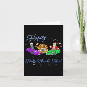 Carte Joyeux Hallothanksmas Crashant Noël Fun Holiday
