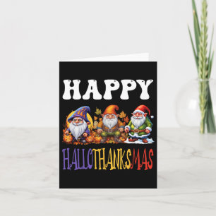 Carte Joyeux Hallothanksmas Halloween Thanksgiving Chris