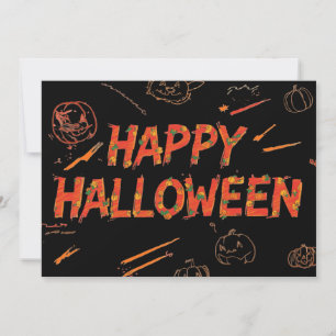 Carte Joyeux Halloween, carte de vœux Halloween 20