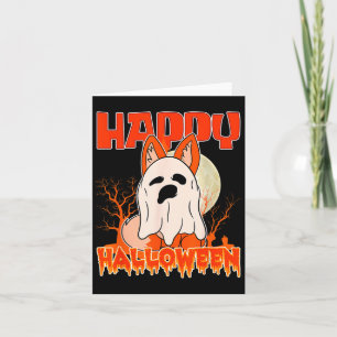 Carte Joyeux Halloween Chien Fantomatique Halloween Chie