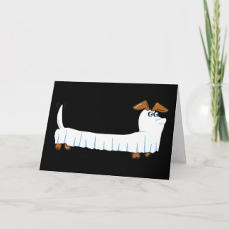 Carte Joyeux Halloween Dachshund