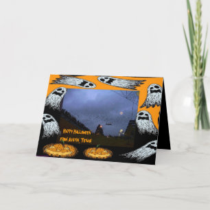 Carte Joyeux Halloween d'Austin, TX.
