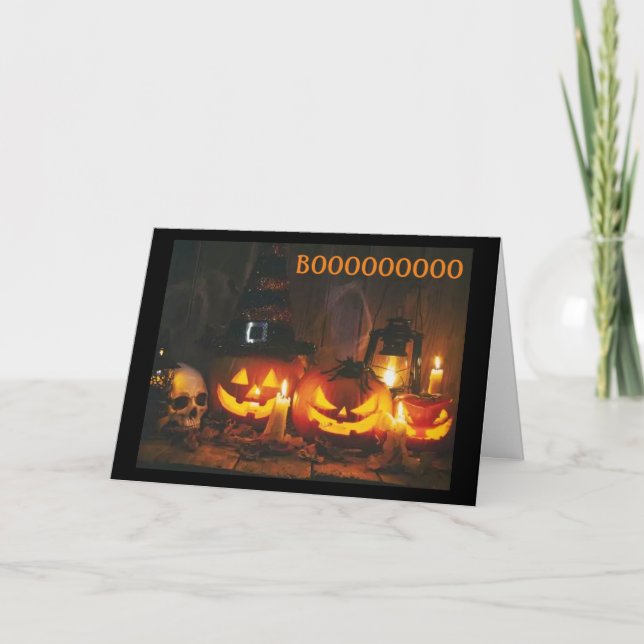CARTE *JOYEUX HALLOWEEN ET HOU À VOUS** (Devant)