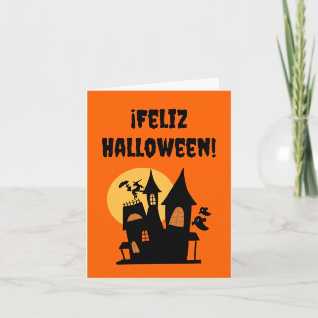 Carte Joyeux Halloween (Halloween espagnol)  (Devant)