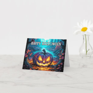 Carte Joyeux Halloween Illustration du Citrouille Éffr