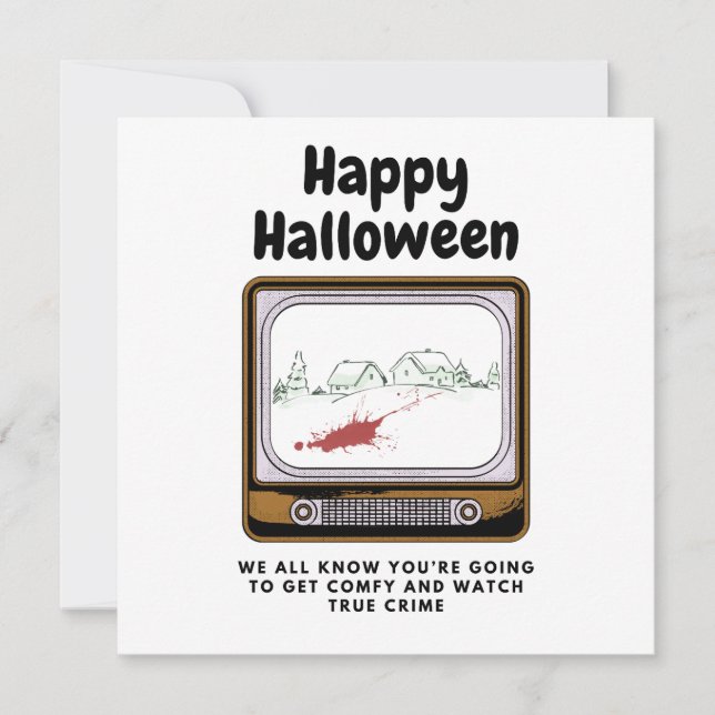 Carte Joyeux Halloween Nous savons que vous regardez les (Devant)