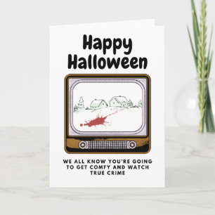 Carte Joyeux Halloween Nous savons que vous regardez les