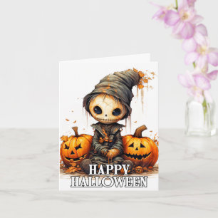Carte Joyeux Halloween   Parent Citrouille mignon