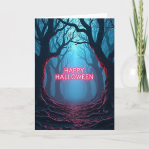 Carte Joyeux Halloween Racines Lumineuses