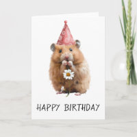 Joyeux Hamster mignon d'anniversaire