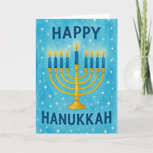 Carte Joyeux Hanukkah (Devant)