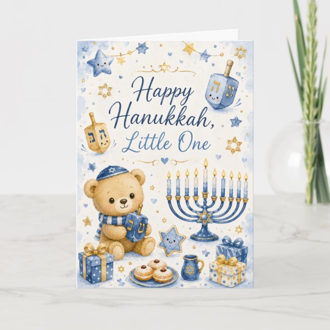 Carte Joyeux Hanukkah Petit Un (Devant)