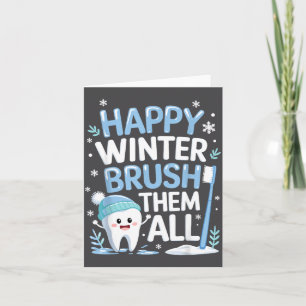 Carte Joyeux Hiver Bruhem Toutes Dents Dentaires Dentist