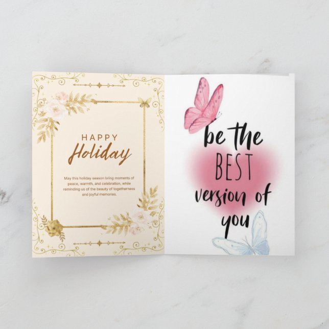 Carte Joyeux Hollyday (Intérieur)