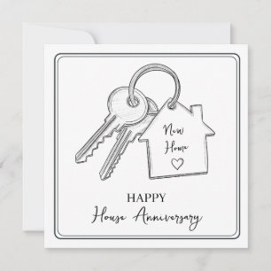 Carte Joyeux Housiversaire   Célébration de l'anniversai