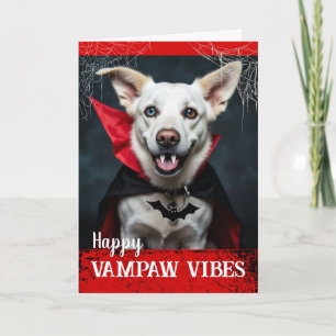 Carte Joyeux Howl-oween avec des Vibes de Vampire Vampaw