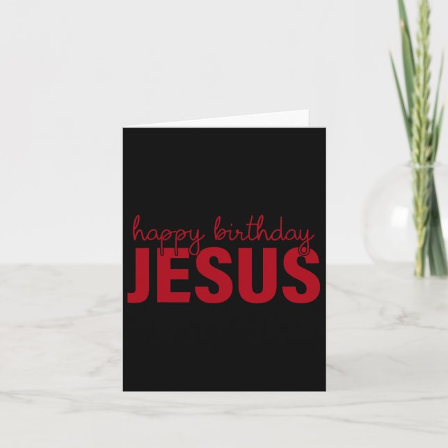 Carte Joyeux Jésus anniversaire ! (Devant)