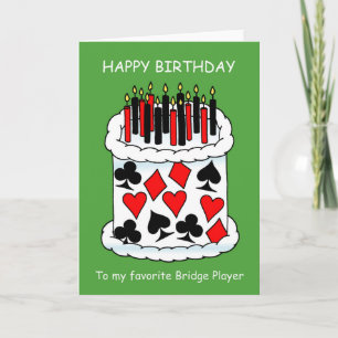 Carte Joyeux Joueur du pont d'anniversaire