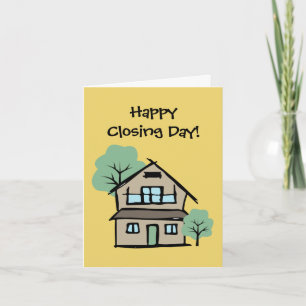 Carte Joyeux Jour de Clôture Célébration de Client de Co