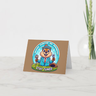 Carte Joyeux Jour De La Marmotte : Printemps Ou Hiver