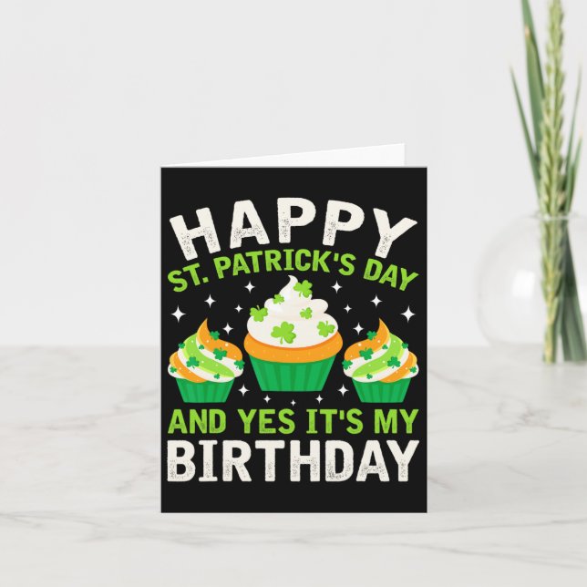Carte Joyeux Jour de la Saint Patrick Anniversaire Saint (Devant)