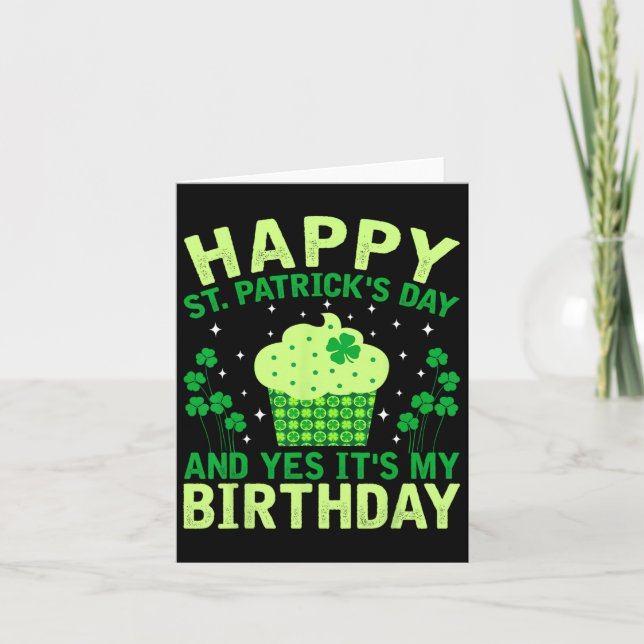 Carte Joyeux Jour de la Saint Patrick Anniversaire Saint (Devant)