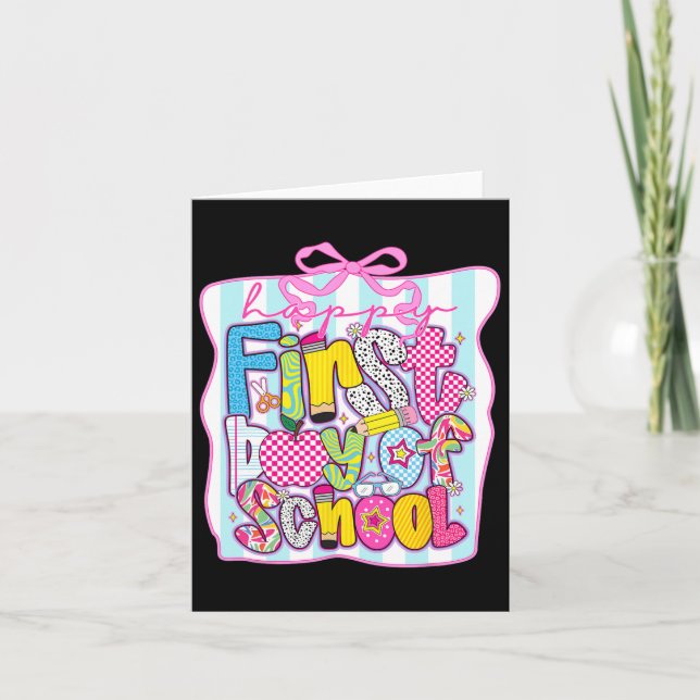 Carte Joyeux Jour de l'École (Devant)