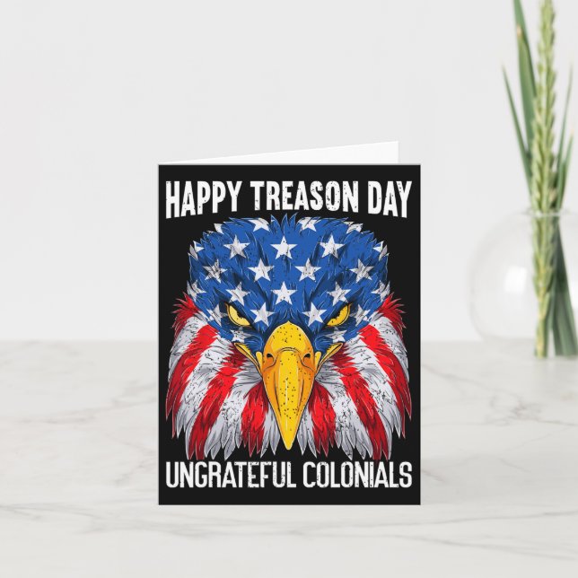 Carte Joyeux Jour de l'indépendance de la trahison 4 jui (Devant)