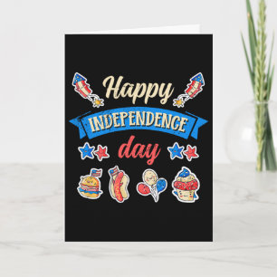 Carte Joyeux Jour de l'Indépendance - Indépendance 4 jui