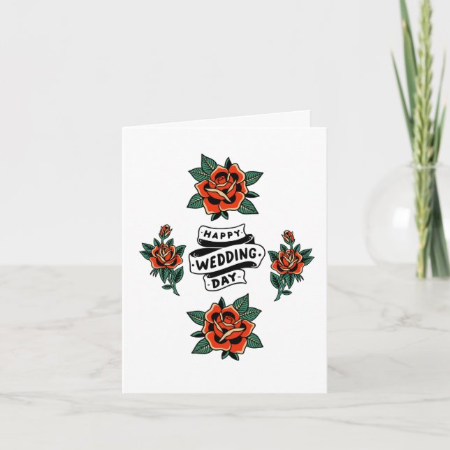 Carte Joyeux Jour de Mariage (Devant)
