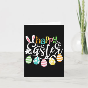 Carte Joyeux Jour de Pâques Chasse aux Oeufs Colorés Mig