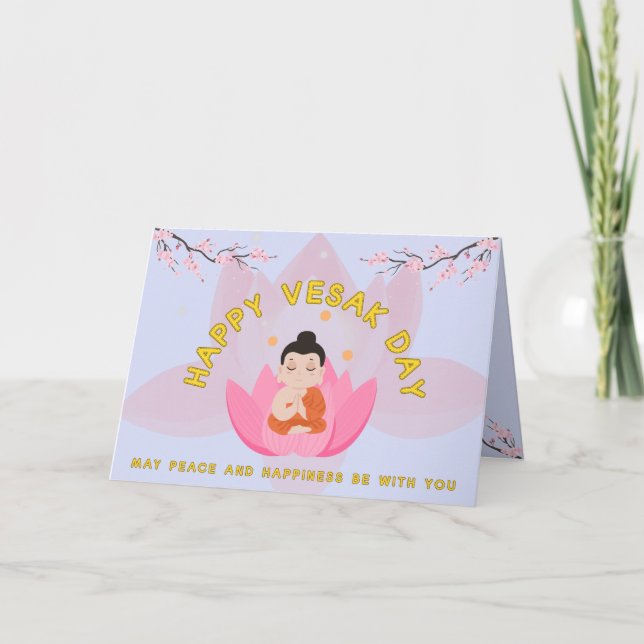 Carte Joyeux jour de Vesak (Devant)