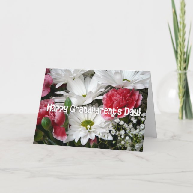 Carte Joyeux Jour des grands-parents ! Daisy+Carnation F (Devant)