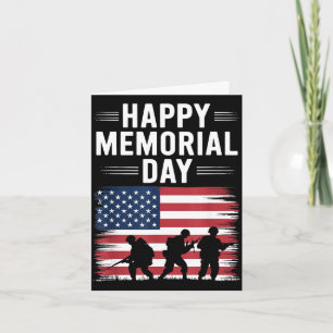 Carte Joyeux jour du souvenir, vétérans du mémorial du d