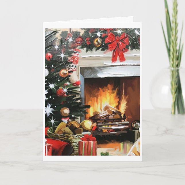 CARTE JOYEUX JOURS DE VACANCES ET PENSER À "VOUS" À NOËL (Devant)