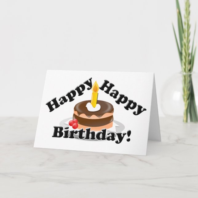 Carte Joyeux, Joyeux anniversaire ! (Devant)