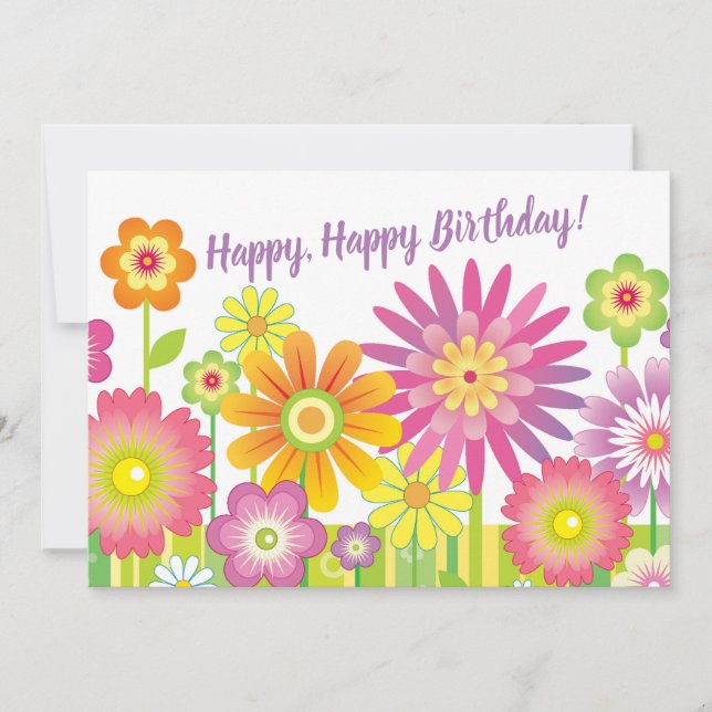 Carte Joyeux, Joyeux anniversaire (Devant)