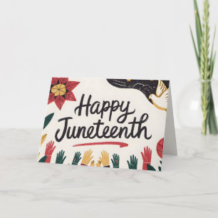Carte Joyeux Junetten Colorful Freedom Day Design