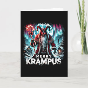 Carte Joyeux Krampus Mythe de Noël Xmas Horreur Kramp
