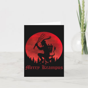 Carte Joyeux Krampus Noël Noël Noël Noël Horreur Sweat l