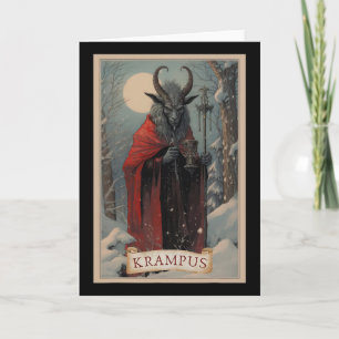 Carte Joyeux Krampus Noël Xmas Horreur Sweat Ugly E